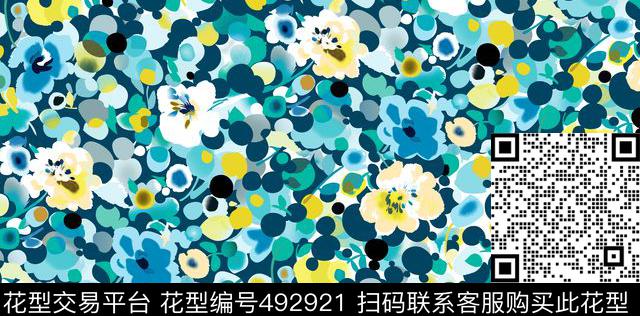 原创绘画优雅数码印花华亿平台下载（图片编号: 492921） - 瓦栏（Walan）