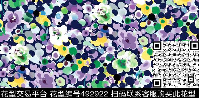 原创绘画优雅数码印花华亿平台下载（图片编号: 492922） - 瓦栏（Walan）