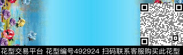 原创优雅花卉数码印花华亿平台下载（图片编号: 492924） - 瓦栏（Walan）