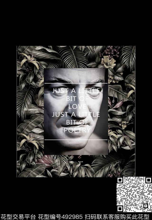 潮流时尚T恤卫衣夹克定位复古花卉数码印花华亿平台下载（图片编号: 492985） - 瓦栏（Walan）