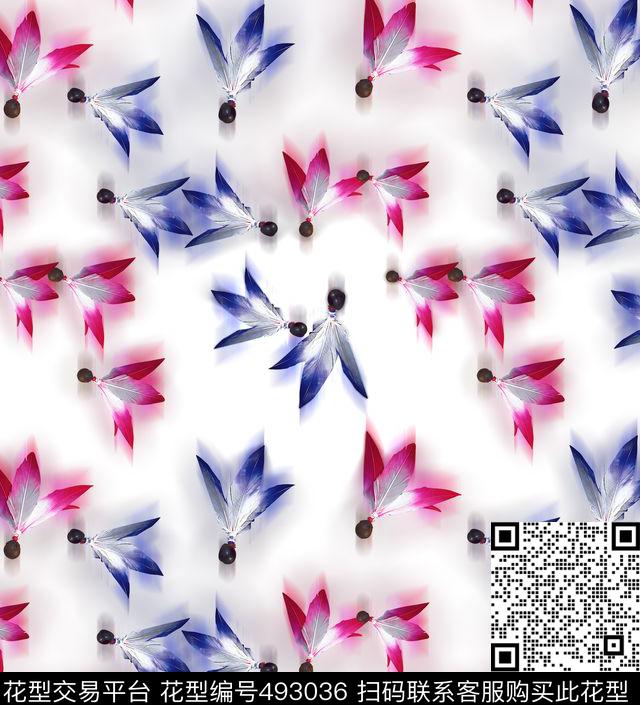 男装衬衫彩色羽毛、毽子、线条、条纹男装衬衫栏数码印花华亿平台下载（图片编号: 493036） - 瓦栏（Walan）