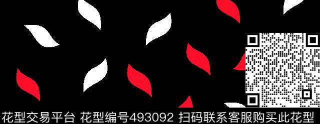 男装华亿平台时尚几何双色树叶传统印花华亿平台下载（图片编号: 493092） - 瓦栏（Walan）