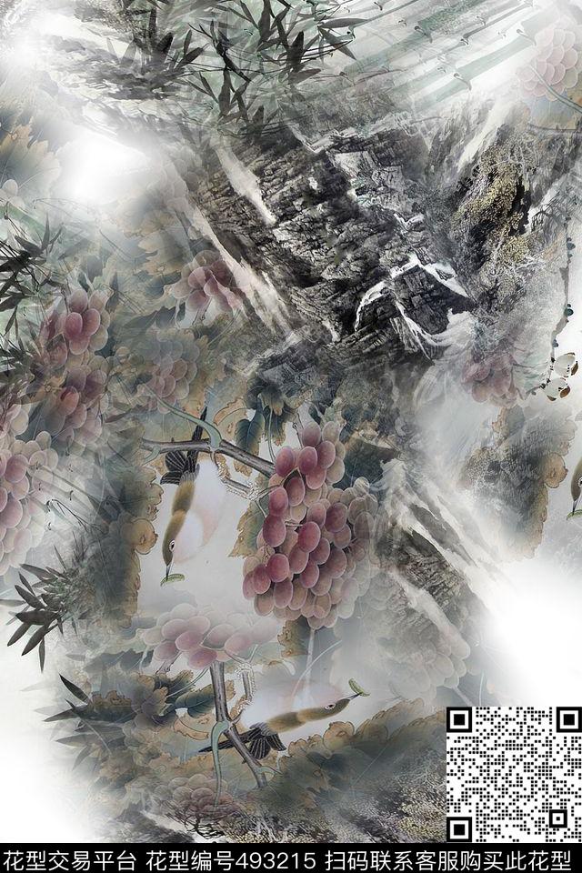 民族时尚自然数码印花华亿平台下载（图片编号: 493215） - 瓦栏（Walan）