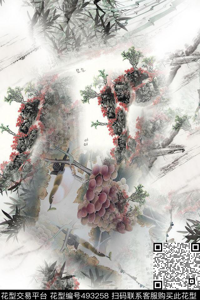 时尚大牌简约数码印花华亿平台下载（图片编号: 493258） - 瓦栏（Walan）