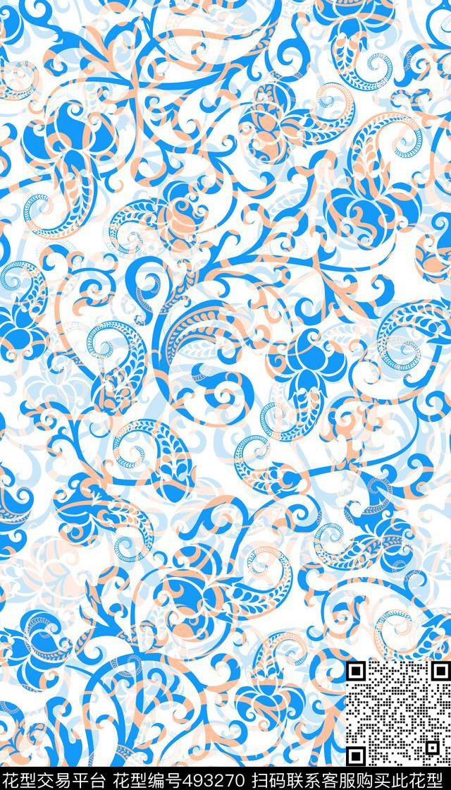 家纺花卉连衣裙欧美流行潮流时尚传统印花华亿平台下载（图片编号: 493270） - 瓦栏（Walan）