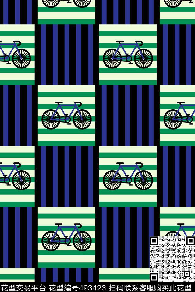 休闲风横竖条纹方格传统印花华亿平台下载（图片编号: 493423） - 瓦栏（Walan）