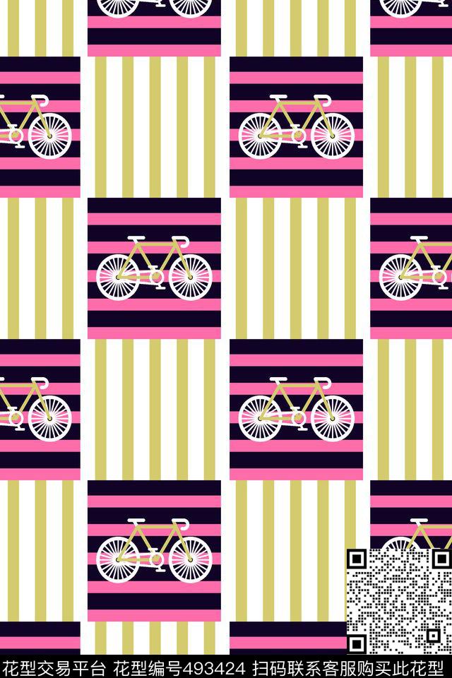 休闲风横竖条纹方格传统印花华亿平台下载（图片编号: 493424） - 瓦栏（Walan）