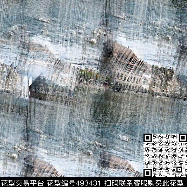 潮流复古涂鸦数码印花华亿平台下载（图片编号: 493431） - 瓦栏（Walan）