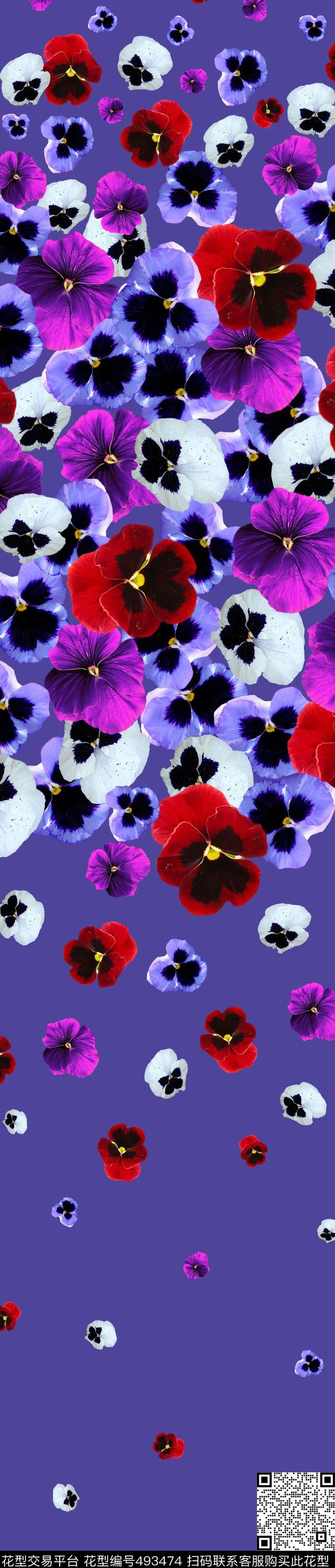 数码定位花卉定位花卉数码印花华亿平台下载（图片编号: 493474） - 瓦栏（Walan）