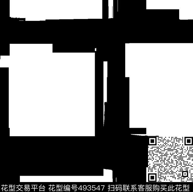 手绘四方连续线条传统印花华亿平台下载（图片编号: 493547） - 瓦栏（Walan）