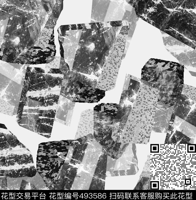 潮流时尚石块时尚大理石数码印花华亿平台下载（图片编号: 493586） - 瓦栏（Walan）
