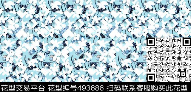 原创动物优雅数码印花华亿平台下载（图片编号: 493686） - 瓦栏（Walan）