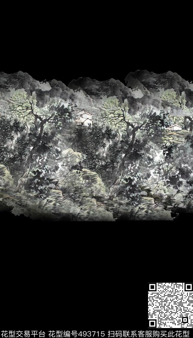 潮流定位东方风格数码印花华亿平台下载（图片编号: 493715） - 瓦栏（Walan）