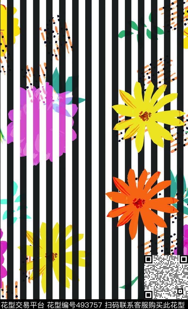 欧美时尚热带植物传统印花华亿平台下载（图片编号: 493757） - 瓦栏（Walan）