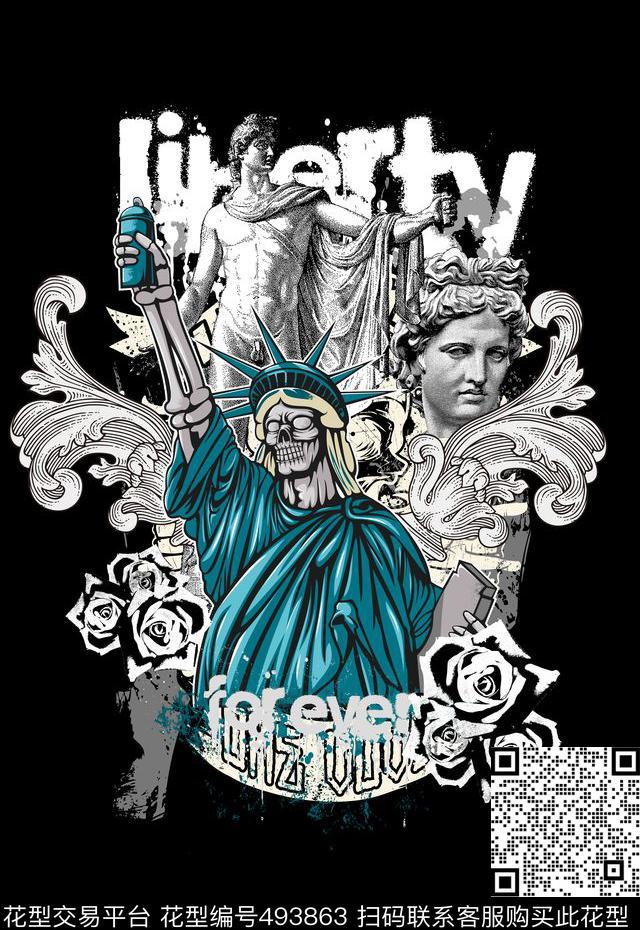 潮流时尚T恤卫衣夹克前卫欧式复古数码印花华亿平台下载（图片编号: 493863） - 瓦栏（Walan）