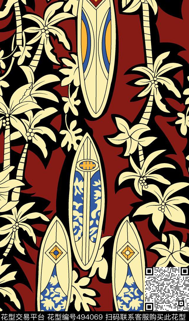 几何字母格子传统印花华亿平台下载（图片编号: 494069） - 瓦栏（Walan）