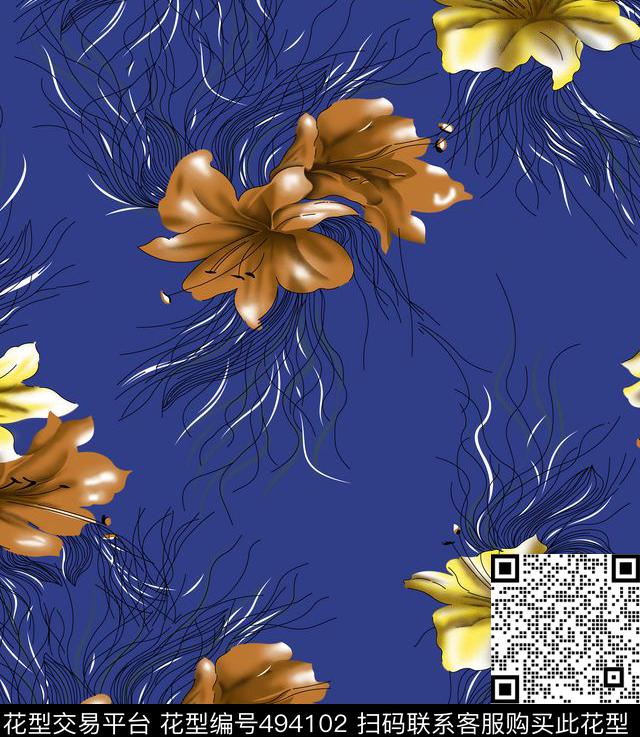 几何字母格子传统印花华亿平台下载（图片编号: 494102） - 瓦栏（Walan）