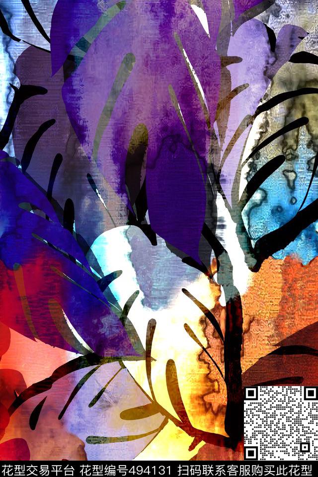 大牌肌理秋冬数码印花华亿平台下载（图片编号: 494131） - 瓦栏（Walan）