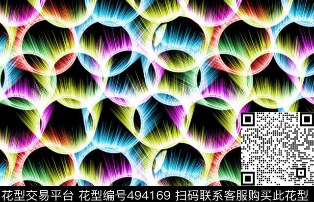 几何圆圈圆圈射光魔力呼啦圈数码印花华亿平台下载（图片编号: 494169） - 瓦栏（Walan）