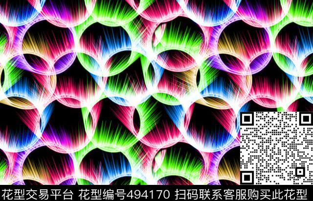 几何圆圈圆圈射光魔力呼啦圈数码印花华亿平台下载（图片编号: 494170） - 瓦栏（Walan）