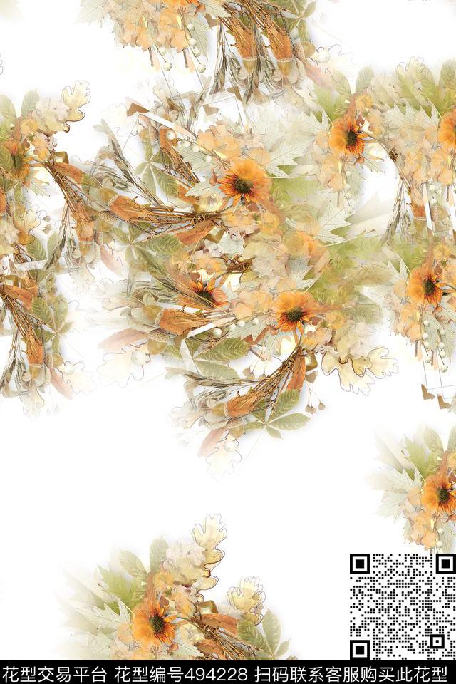 时尚大牌混搭数码印花华亿平台下载（图片编号: 494228） - 瓦栏（Walan）