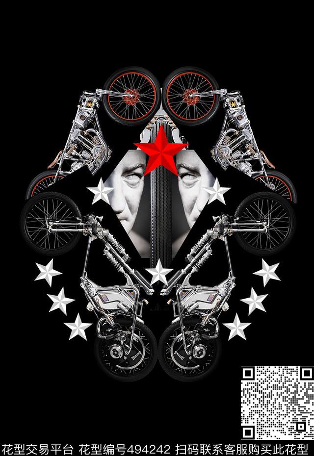 潮流时尚T恤卫衣夹克定位大牌数码印花华亿平台下载（图片编号: 494242） - 瓦栏（Walan）