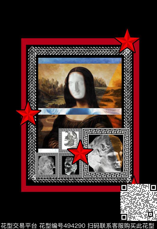 T恤卫衣夹克潮流时尚文艺复兴数码印花华亿平台下载（图片编号: 494290） - 瓦栏（Walan）