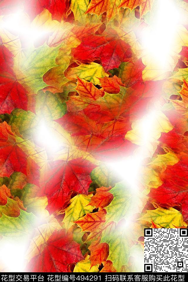 大牌时尚花卉数码印花华亿平台下载（图片编号: 494291） - 瓦栏（Walan）