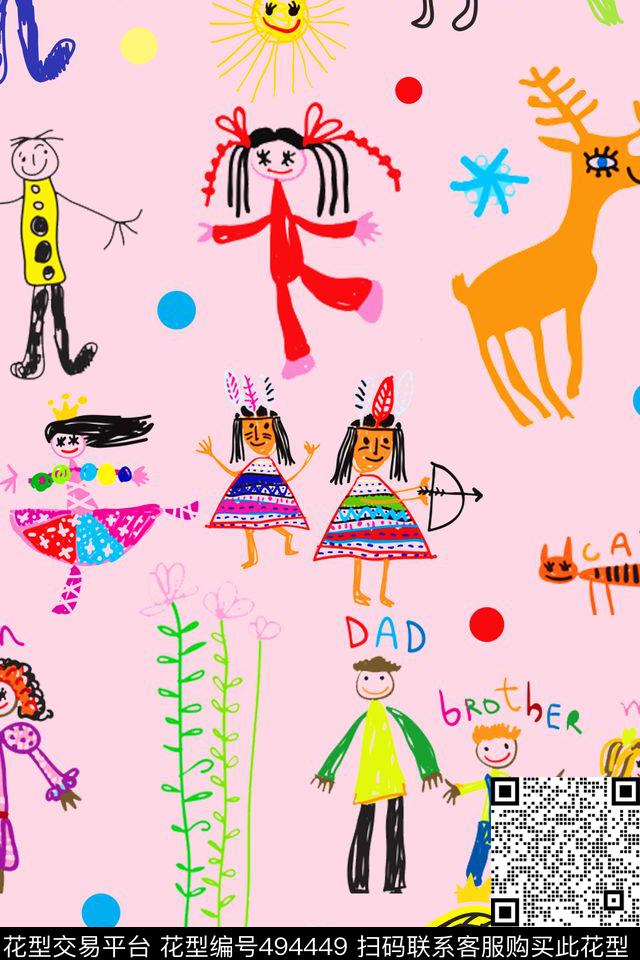 创意卡通时尚传统印花华亿平台下载（图片编号: 494449） - 瓦栏（Walan）