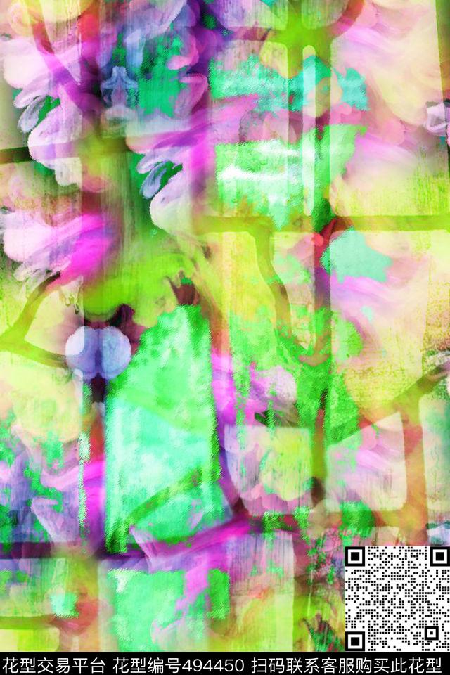 MAX-热带风情彩色玻璃流行时尚数码印花华亿平台下载（图片编号: 494450） - 瓦栏（Walan）