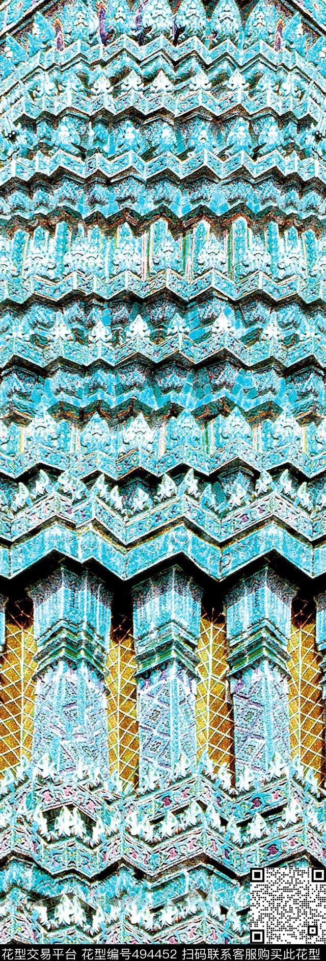 原创定位民族数码印花华亿平台下载（图片编号: 494452） - 瓦栏（Walan）