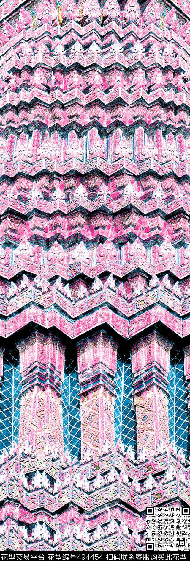 原创定位民族数码印花华亿平台下载（图片编号: 494454） - 瓦栏（Walan）