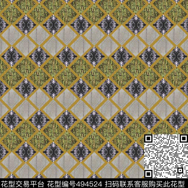 几何欧式纹理传统印花华亿平台下载（图片编号: 494524） - 瓦栏（Walan）