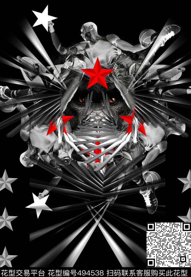 潮流时尚T恤卫衣夹克男装定位数码印花华亿平台下载（图片编号: 494538） - 瓦栏（Walan）