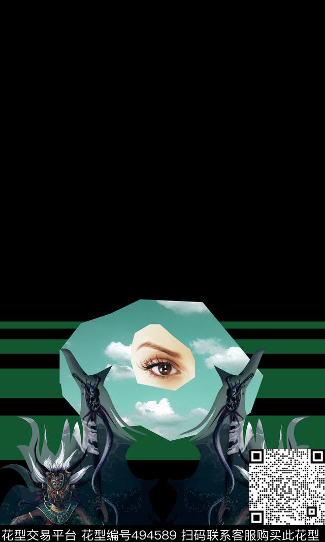 潮流定位复古数码印花华亿平台下载（图片编号: 494589） - 瓦栏（Walan）