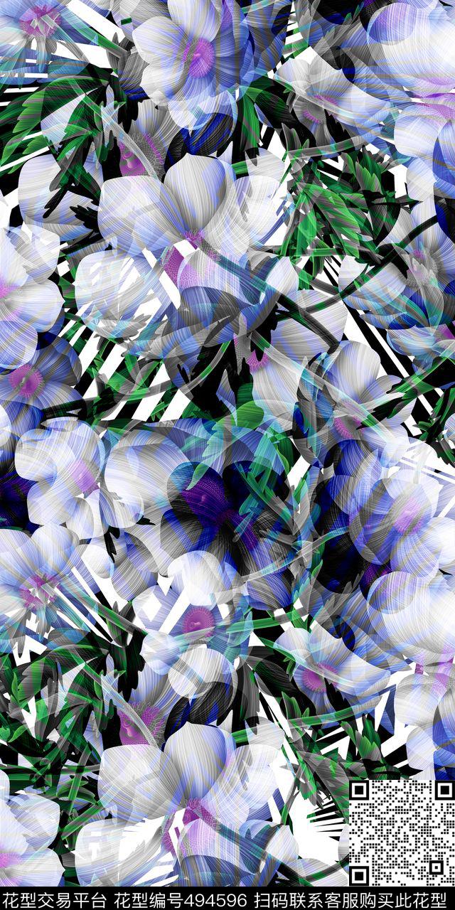 窗帘布家纺女装连衣裙数码印花华亿平台下载（图片编号: 494596） - 瓦栏（Walan）