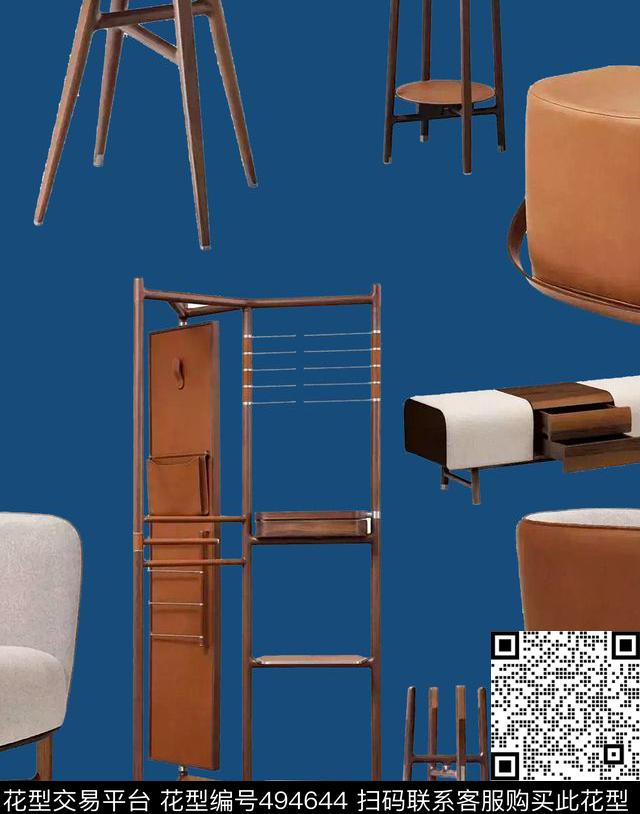 复古家具木质数码印花华亿平台下载（图片编号: 494644） - 瓦栏（Walan）