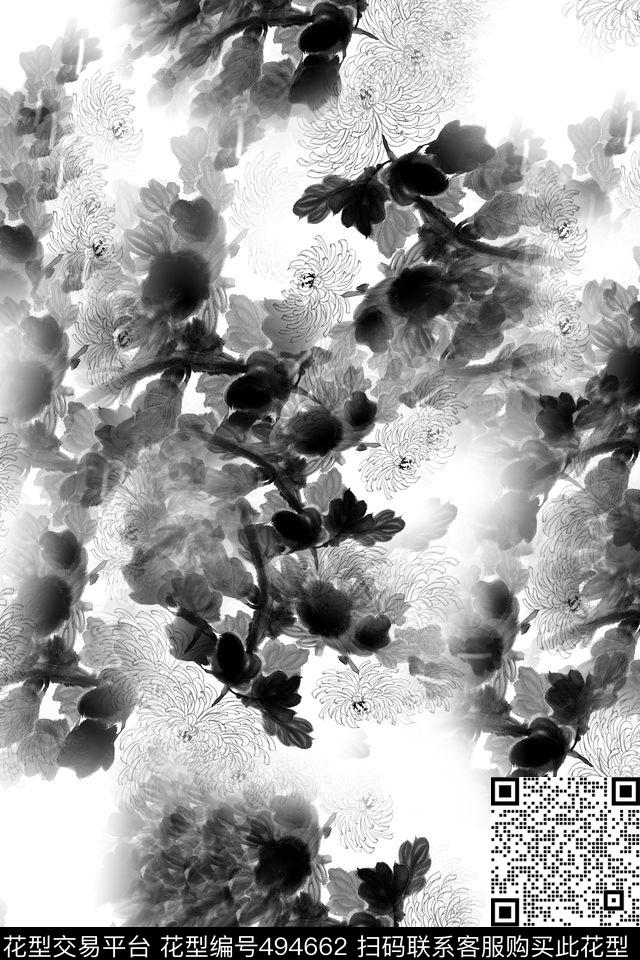 时尚自然搞怪数码印花华亿平台下载（图片编号: 494662） - 瓦栏（Walan）