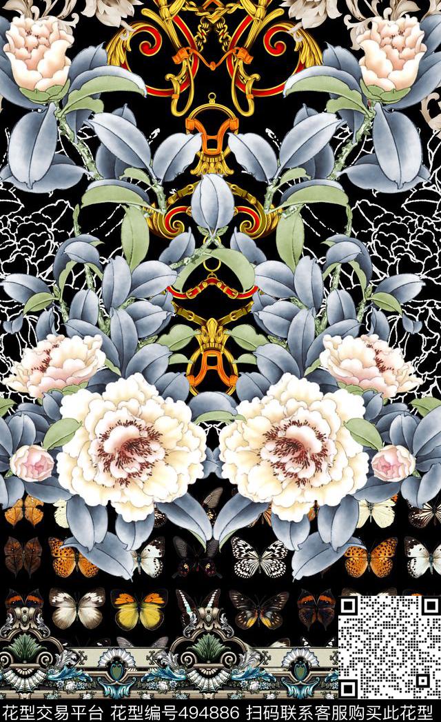 潮流时尚时尚定位大牌奢华数码印花华亿平台下载（图片编号: 494886） - 瓦栏（Walan）