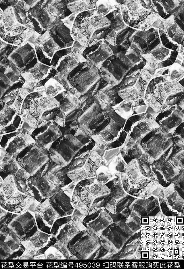 T恤卫衣夹克冰块潮流时尚数码印花华亿平台下载（图片编号: 495039） - 瓦栏（Walan）