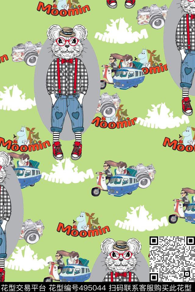 T恤衬衫创意服装面料传统印花华亿平台下载（图片编号: 495044） - 瓦栏（Walan）