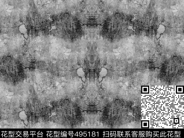 自然抽象纹理数码印花华亿平台下载（图片编号: 495181） - 瓦栏（Walan）