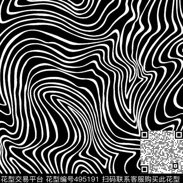 斑马纹砂纹条纹传统印花华亿平台下载（图片编号: 495191） - 瓦栏（Walan）