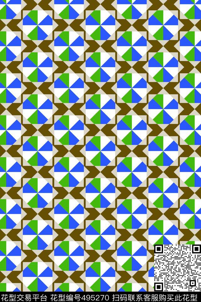 几何镭射图形童装传统印花华亿平台下载（图片编号: 495270） - 瓦栏（Walan）