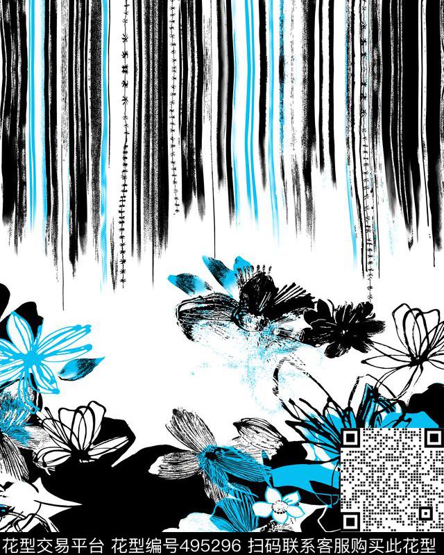 几何字母格子传统印花华亿平台下载（图片编号: 495296） - 瓦栏（Walan）