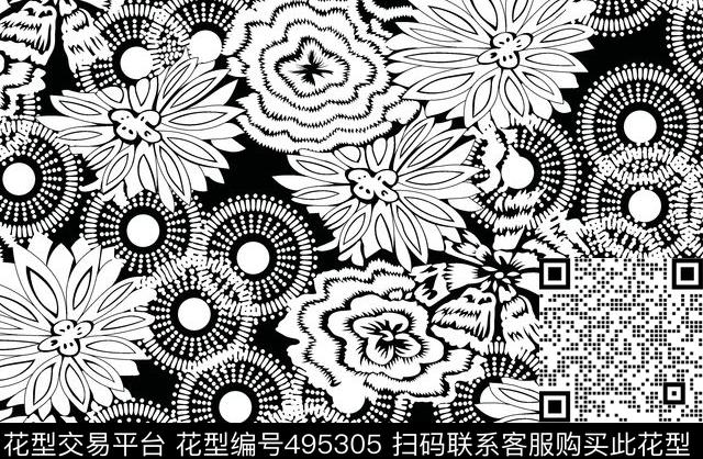 几何字母格子传统印花华亿平台下载（图片编号: 495305） - 瓦栏（Walan）