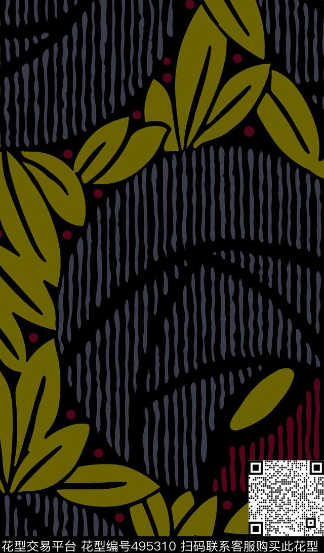 几何字母格子传统印花华亿平台下载（图片编号: 495310） - 瓦栏（Walan）