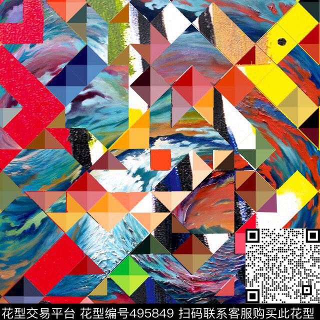 T恤半身裙衬衫数码印花华亿平台下载（图片编号: 495849） - 瓦栏（Walan）