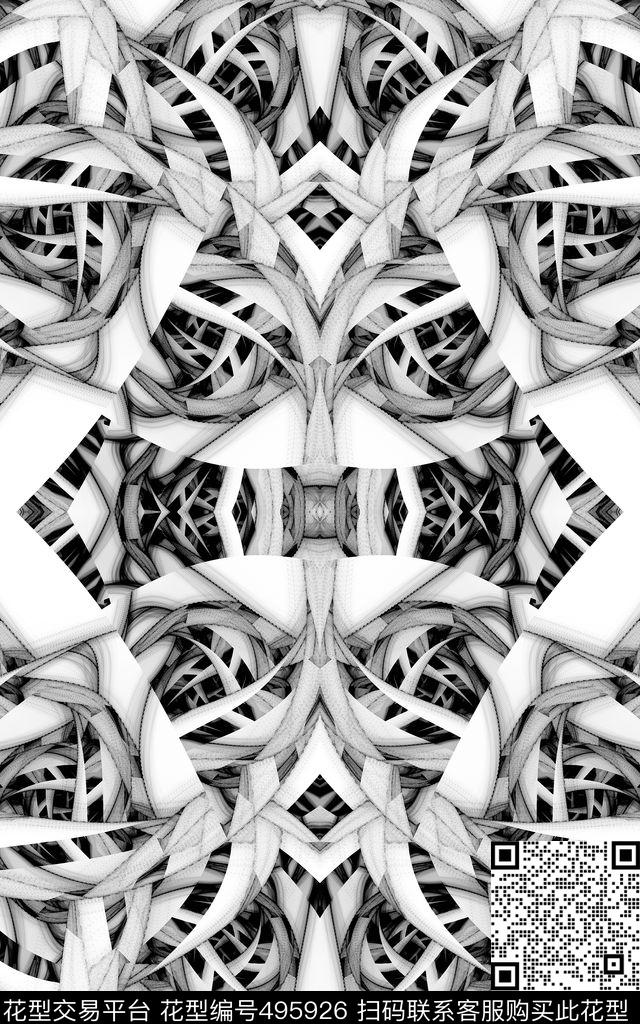 数码科技几何沙发布数码印花华亿平台下载（图片编号: 495926） - 瓦栏（Walan）