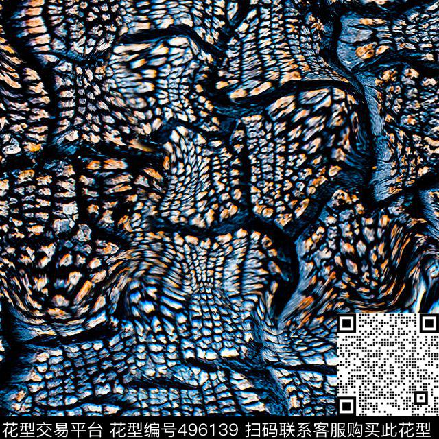 肌理裂痕裂纹数码印花华亿平台下载（图片编号: 496139） - 瓦栏（Walan）